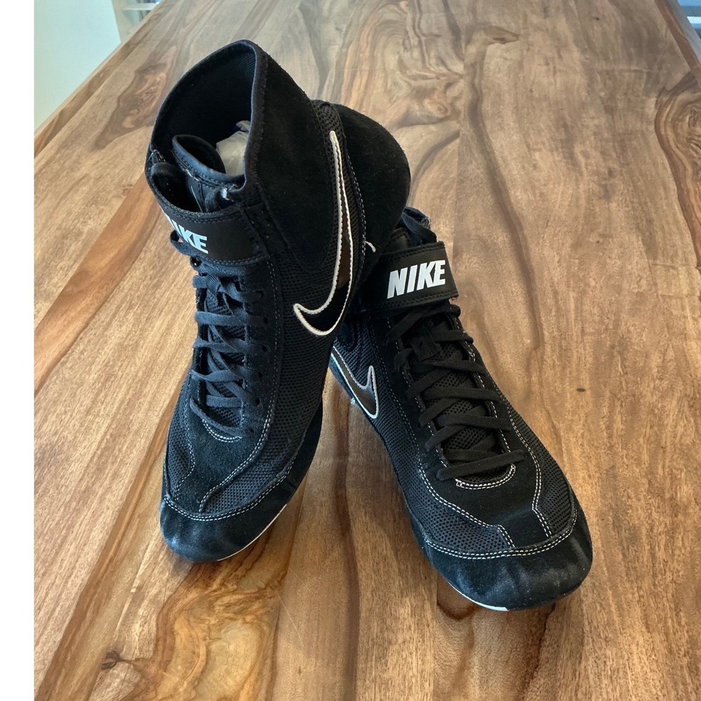 Nike Speedsweep VII Wrestling Shoes Black White Mens Size 11 366683-001 - Picture 10 of 11